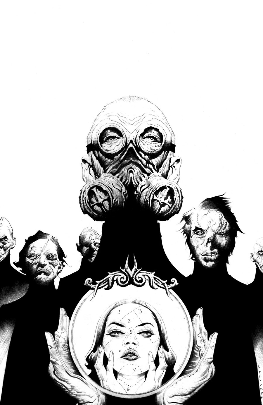 Invasive #1 Cover G Incentive Jae Lee Black & White Variant Cover