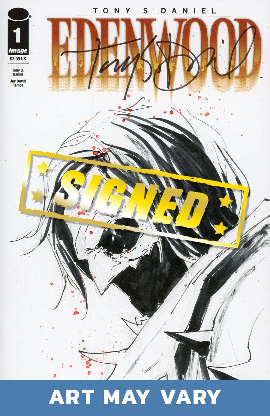 Edenwood #1 Cover H Incentive Tony S Daniel Hand-Drawn Sketch Variant Cover