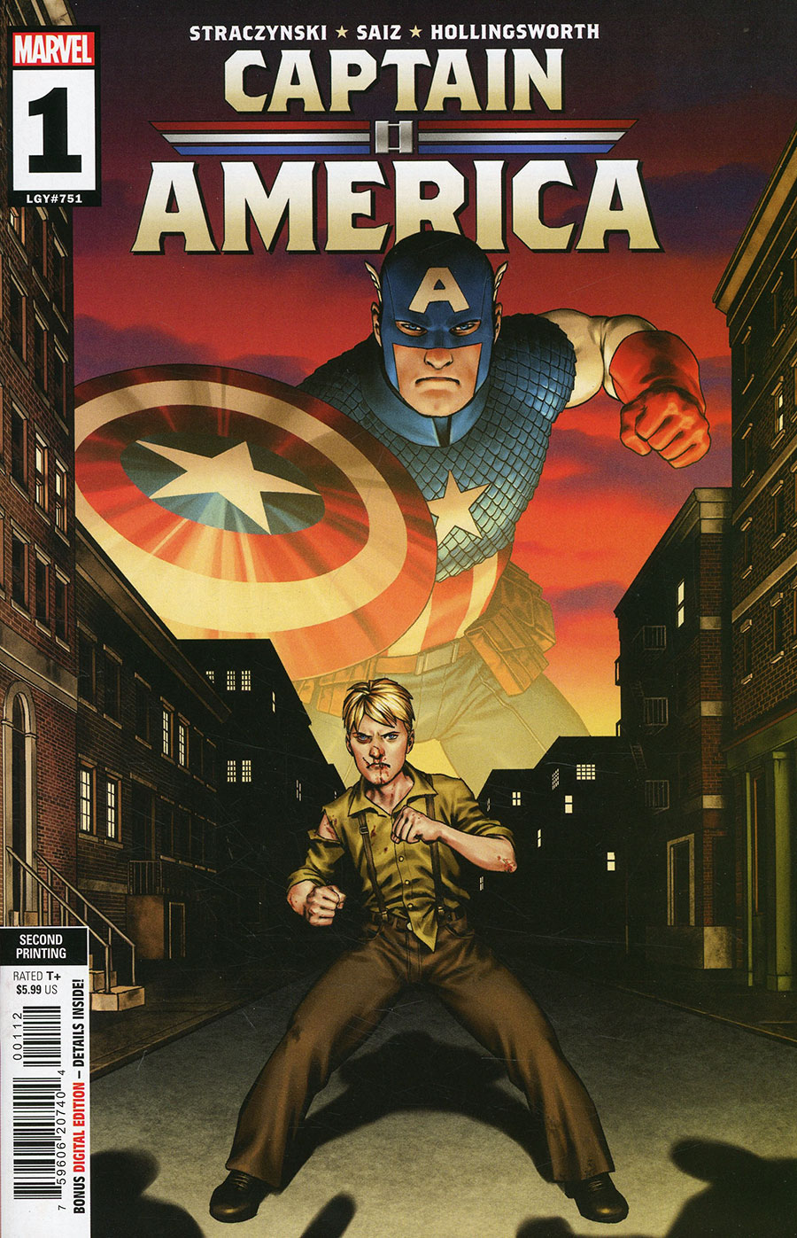 Captain America Vol 10 #1 Cover L 2nd Ptg Jesus Saiz Variant Cover