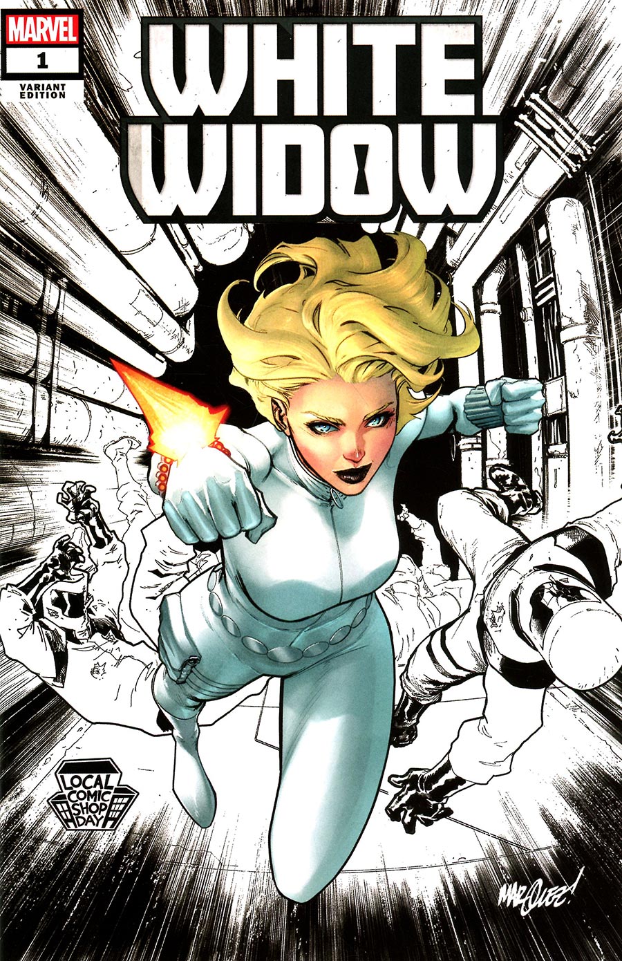 White Widow #1 Cover E Variant David Marquez LCSD 2023 Cover