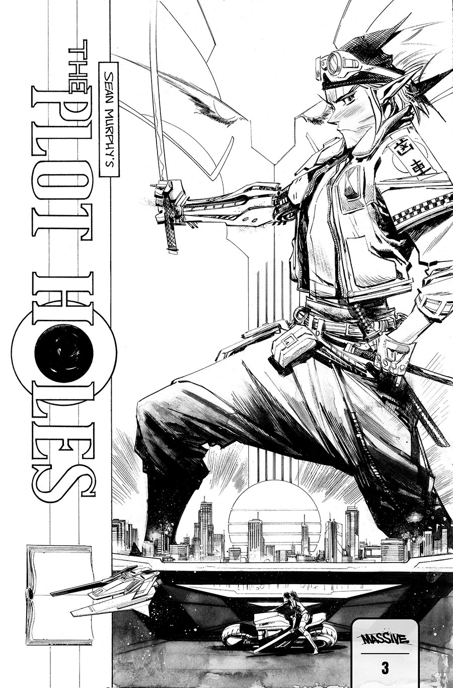 Plot Holes #3 Cover F Variant Sean Gordon Murphy Black & White Cover