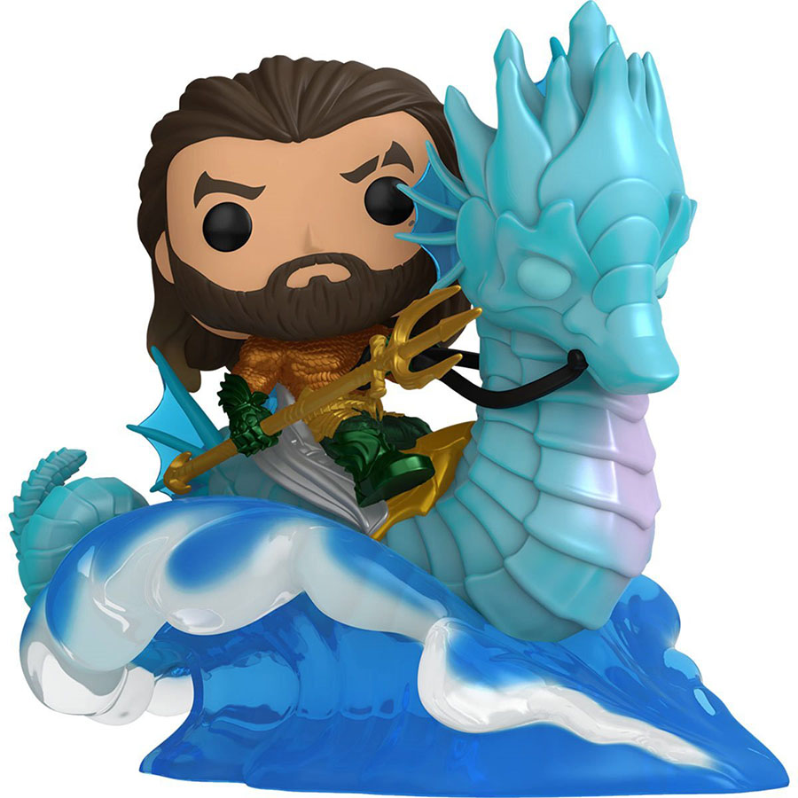 POP Rides Deluxe Aquaman And The Lost Kingdom Aquaman on Storm Vinyl Figure