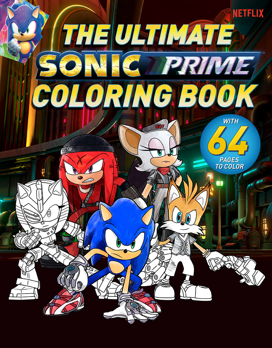 Ultimate Sonic Prime Coloring Book TP