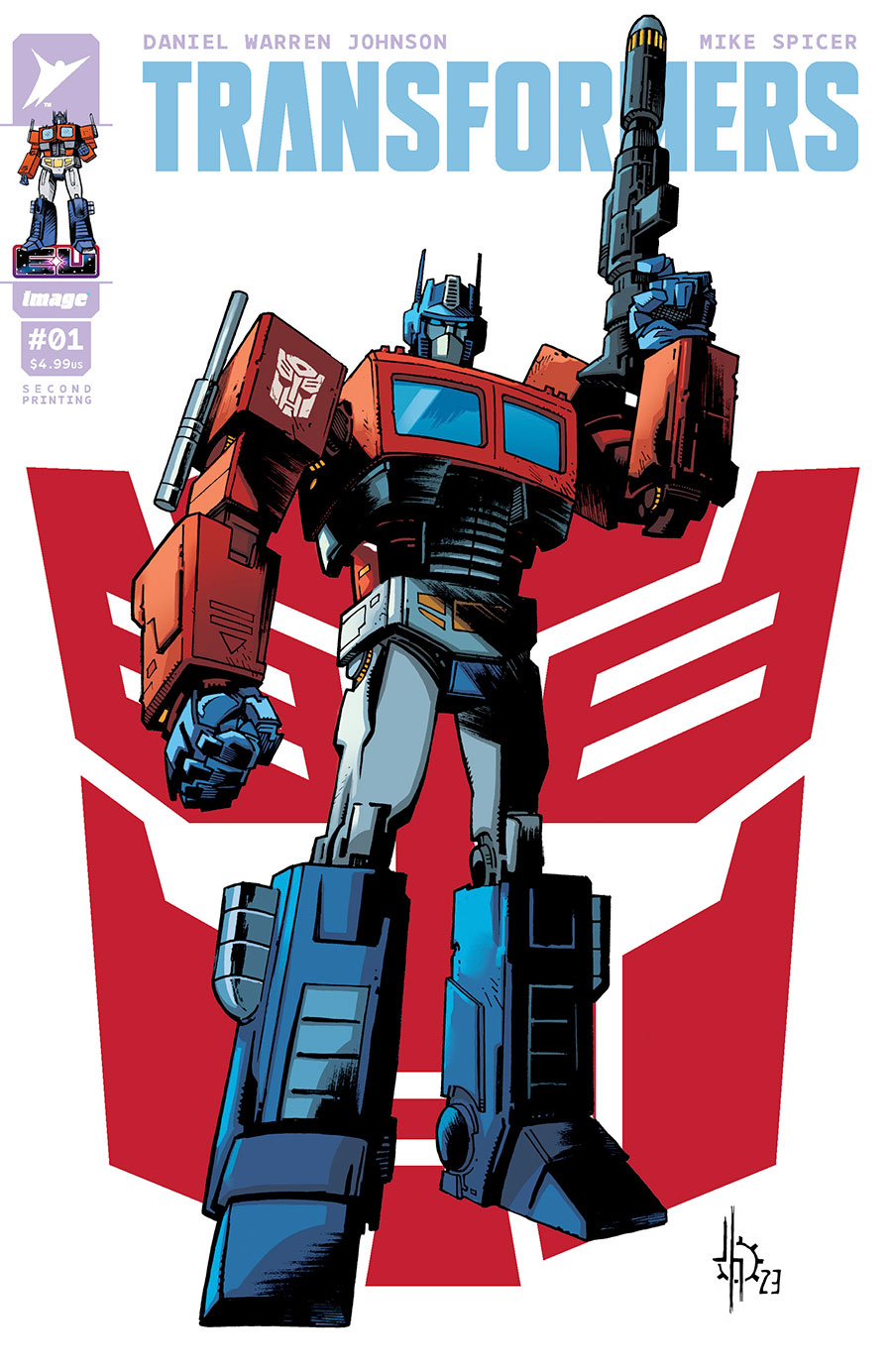 Transformers Vol 5 #1 Cover J 2nd Ptg A Jason Howard Optimus Prime Variant Cover