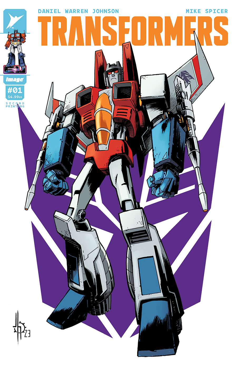 Transformers Vol 5 #1 Cover K 2nd Ptg B Jason Howard Starscream Variant Cover