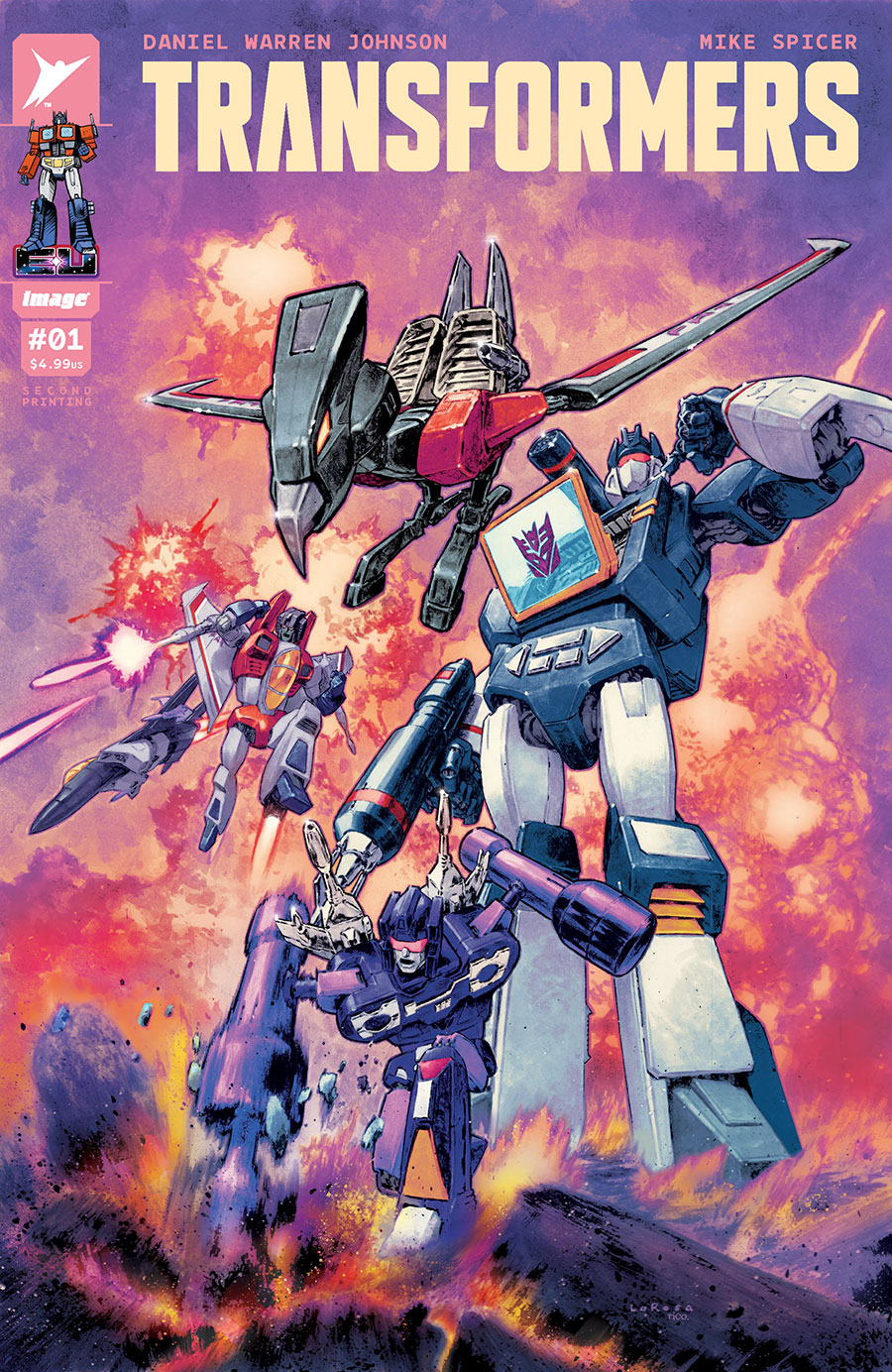 Transformers Vol 5 #1 Cover M 2nd Ptg D Lewis LaRosa Decepticons Variant Cover