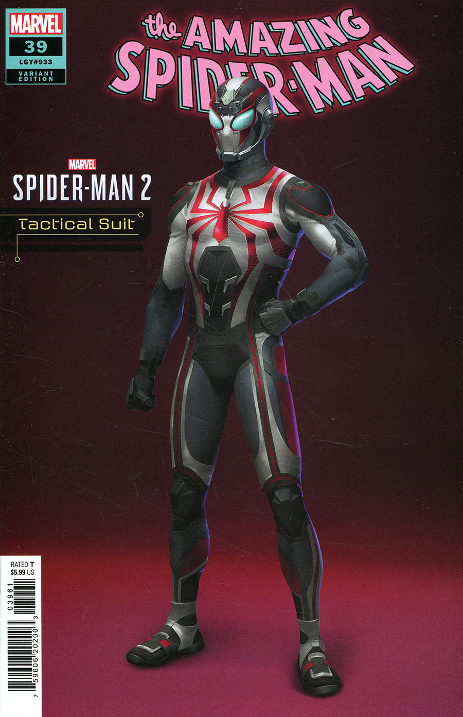 Amazing Spider-Man Vol 6 #39 Cover D Variant Marvels Spider-Man 2 Video Game Tactical Suit Cover (Gang War Tie-In)