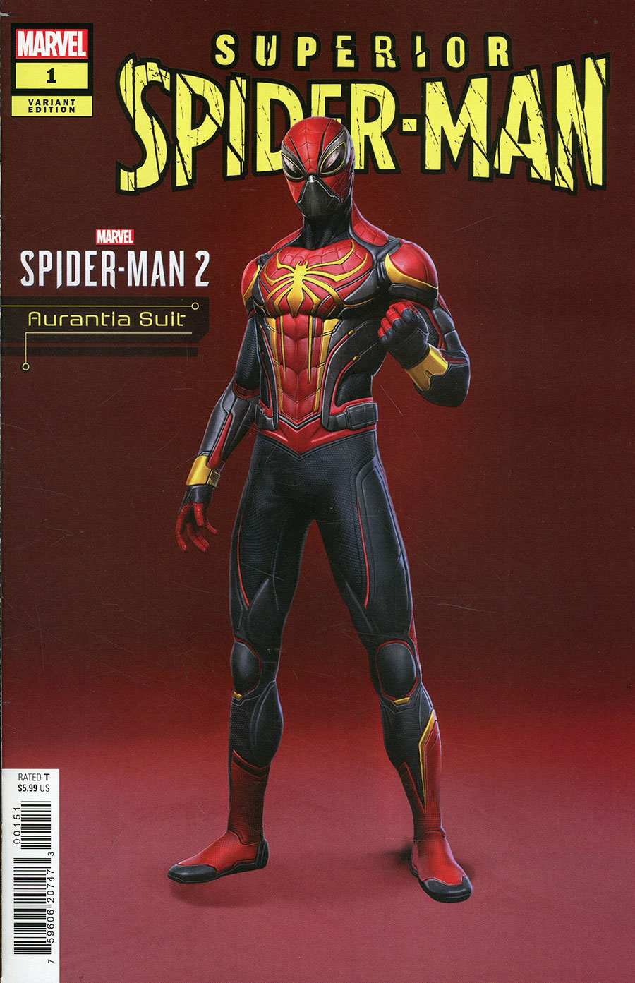 Superior Spider-Man Vol 3 #1 Cover D Variant Marvels Spider-Man 2 Video Game Aurantia Suit Cover