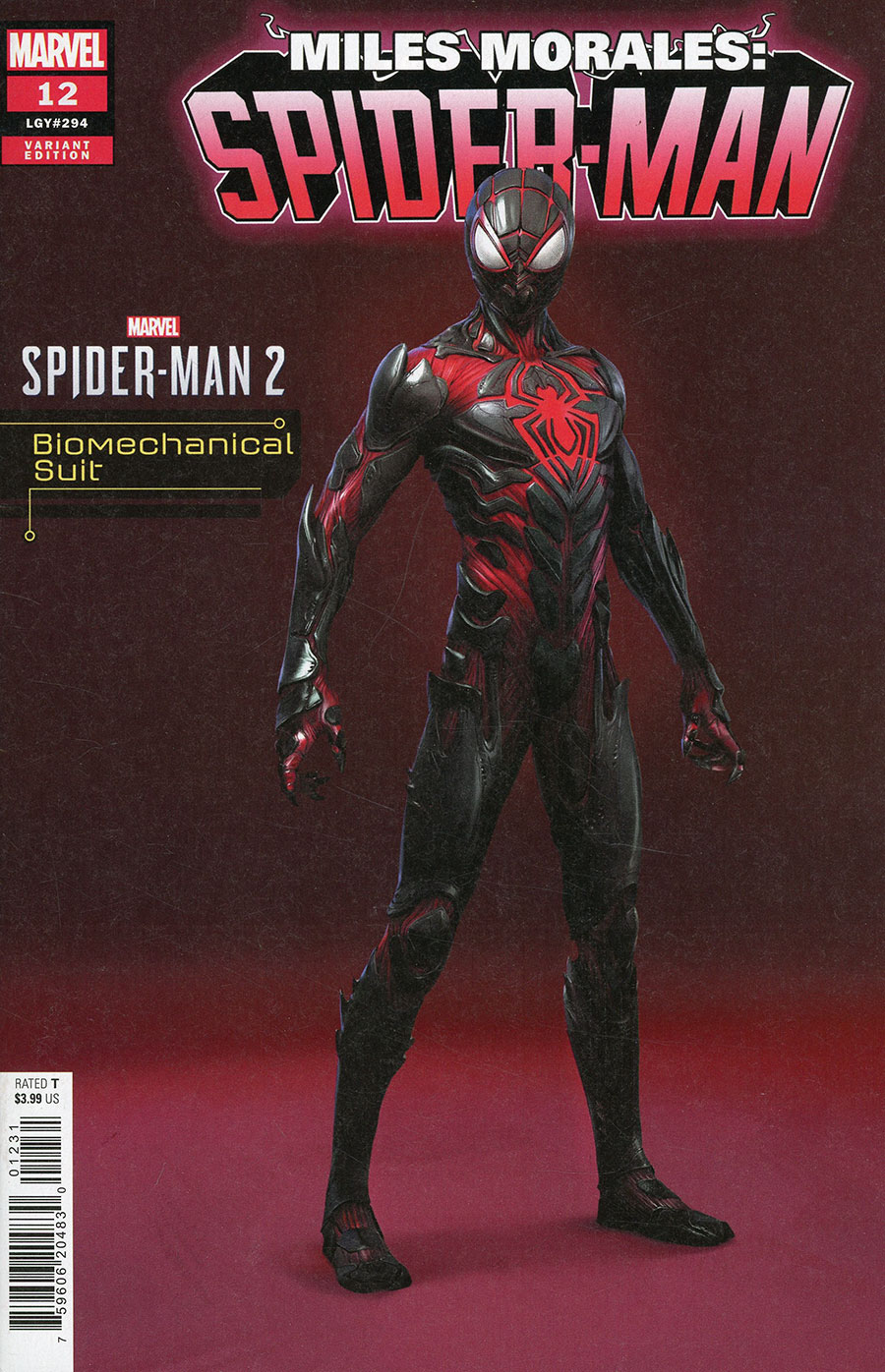 Miles Morales Spider-Man Vol 2 #12 Cover C Variant Marvels Spider-Man 2 Video Game Biomechanical Suit Cover (Gang War First Strike Tie-In)