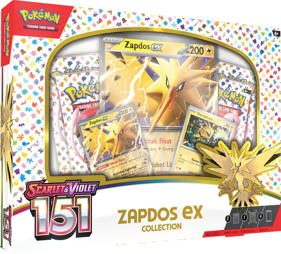 Pokemon Scarlet And Violet 151 Zapdos EX Box Display