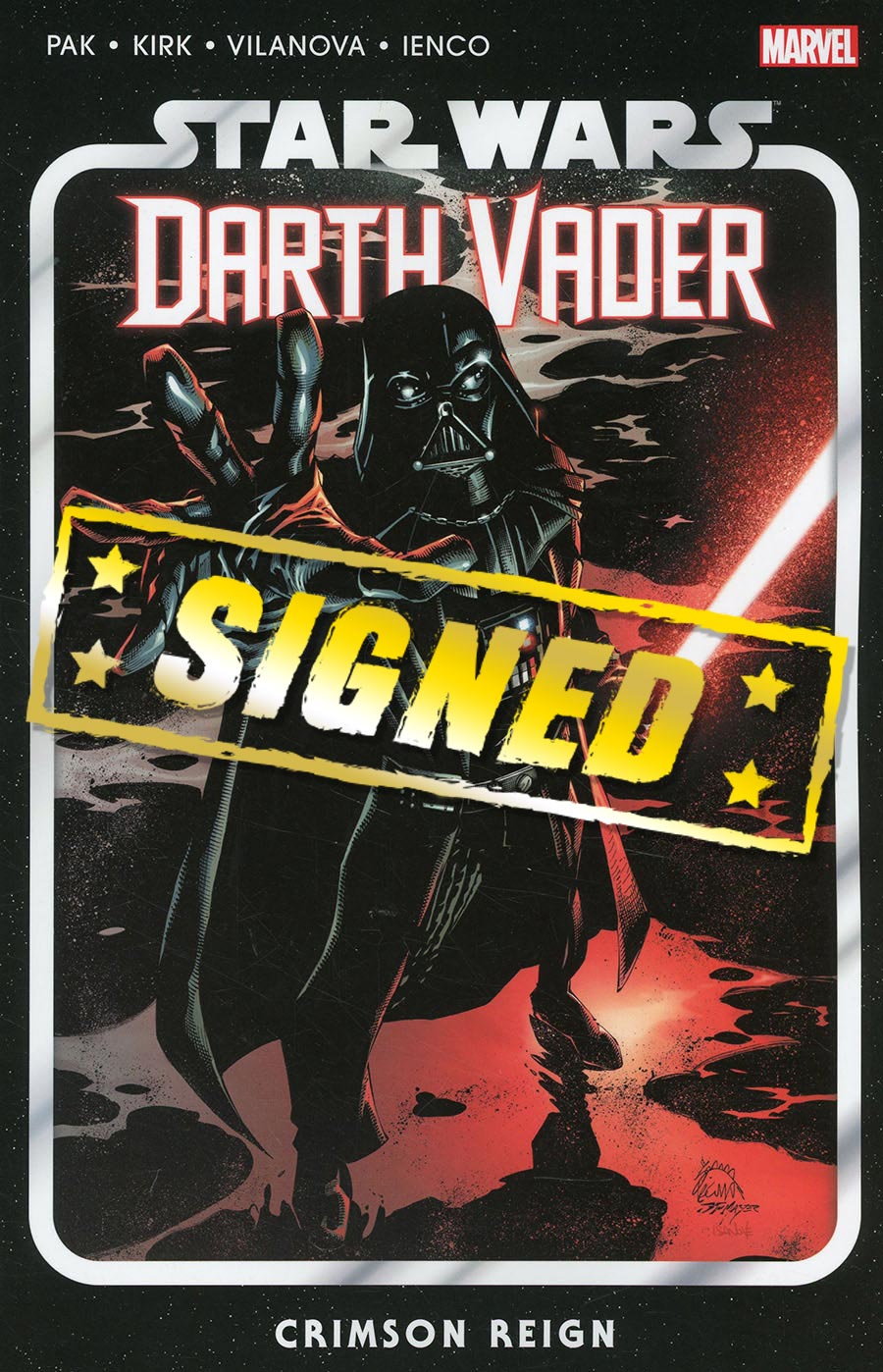 Star Wars Darth Vader By Greg Pak Vol 4 Crimson Reign TP Signed By Greg Pak