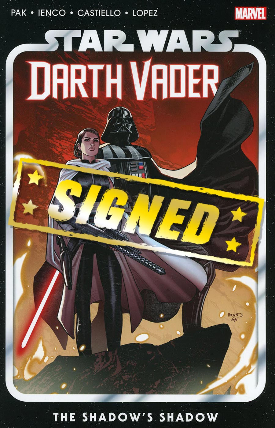 Star Wars Darth Vader By Greg Pak Vol 5 Shadows Shadow TP Signed By Greg Pak