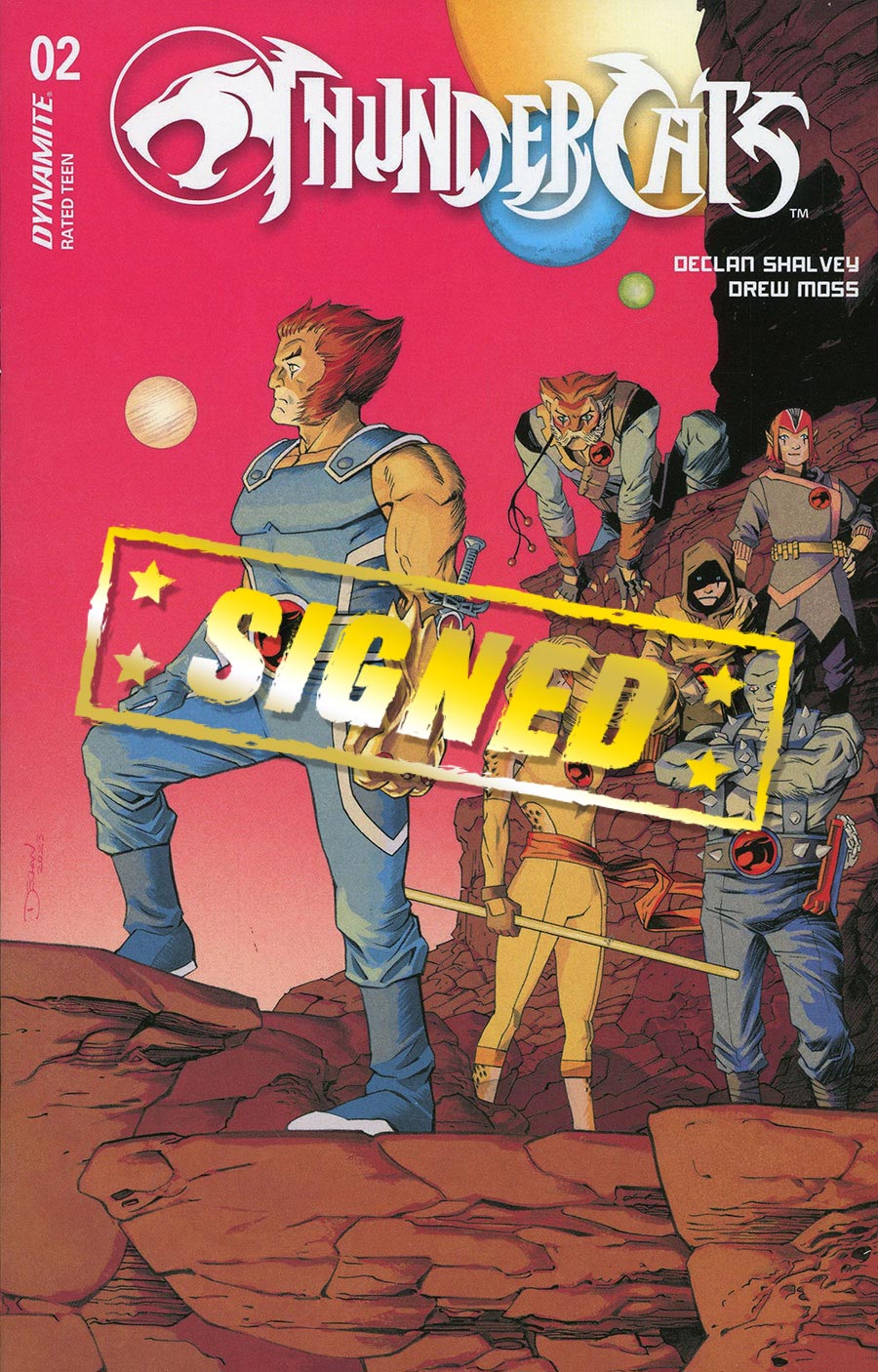 Thundercats Vol 3 #2 Cover Z-L Variant Declan Shalvey Cover Signed By Declan Shalvey