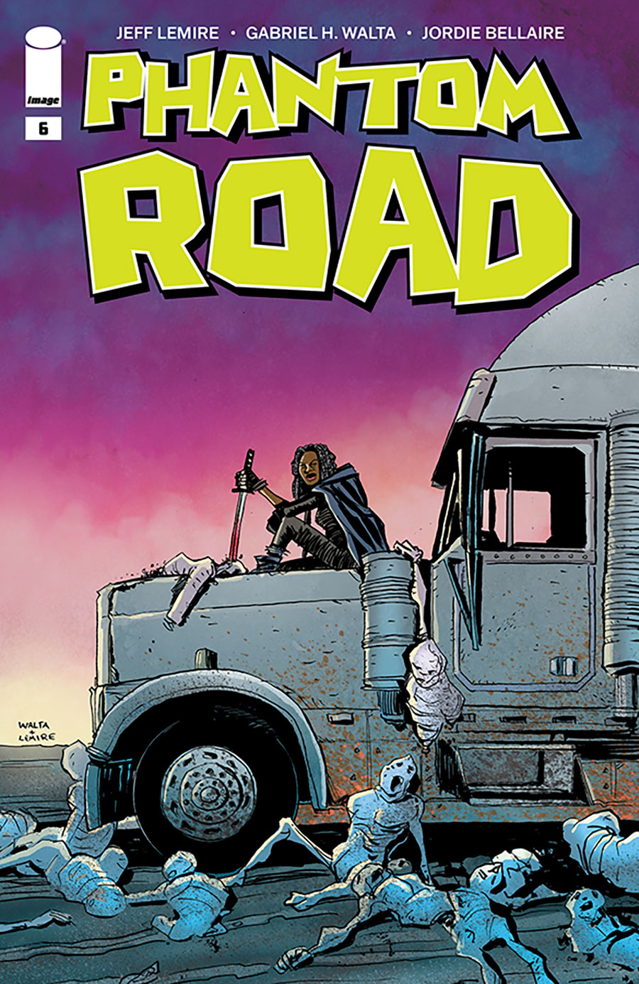 Phantom Road #6 Cover C Variant Gabriel Hernandez Walta & Jeff Lemire The Walking Dead 20th Anniversary Cover