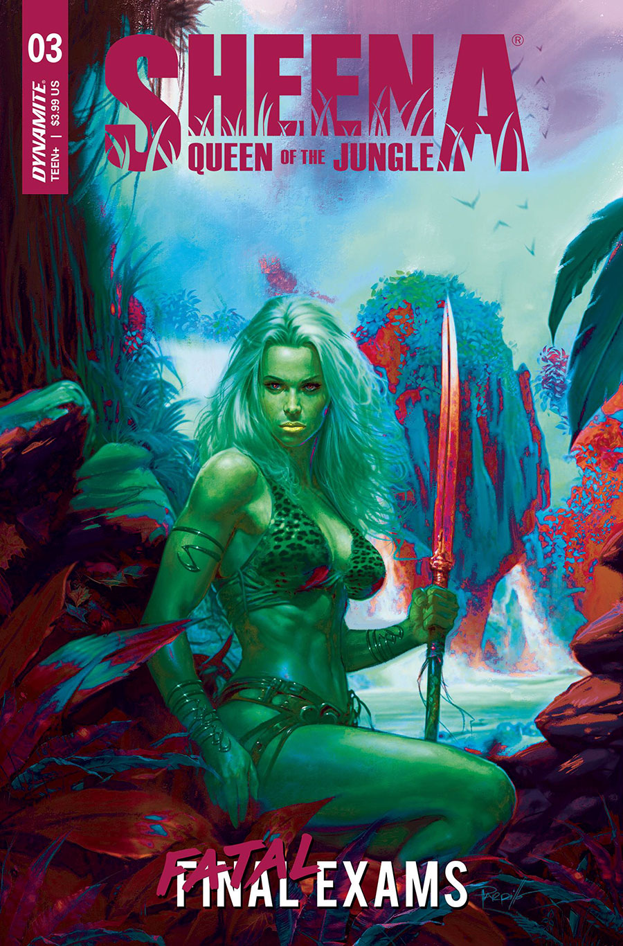 Sheena Queen Of The Jungle Vol 2 #3 Cover J Variant Lucio Parrillo Ultraviolet Cover