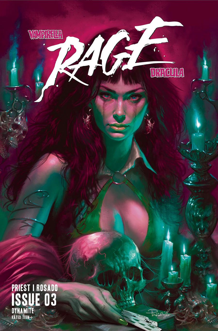 Vampirella Dracula Rage #3 Cover K Variant Lucio Parrillo Ultraviolet Cover