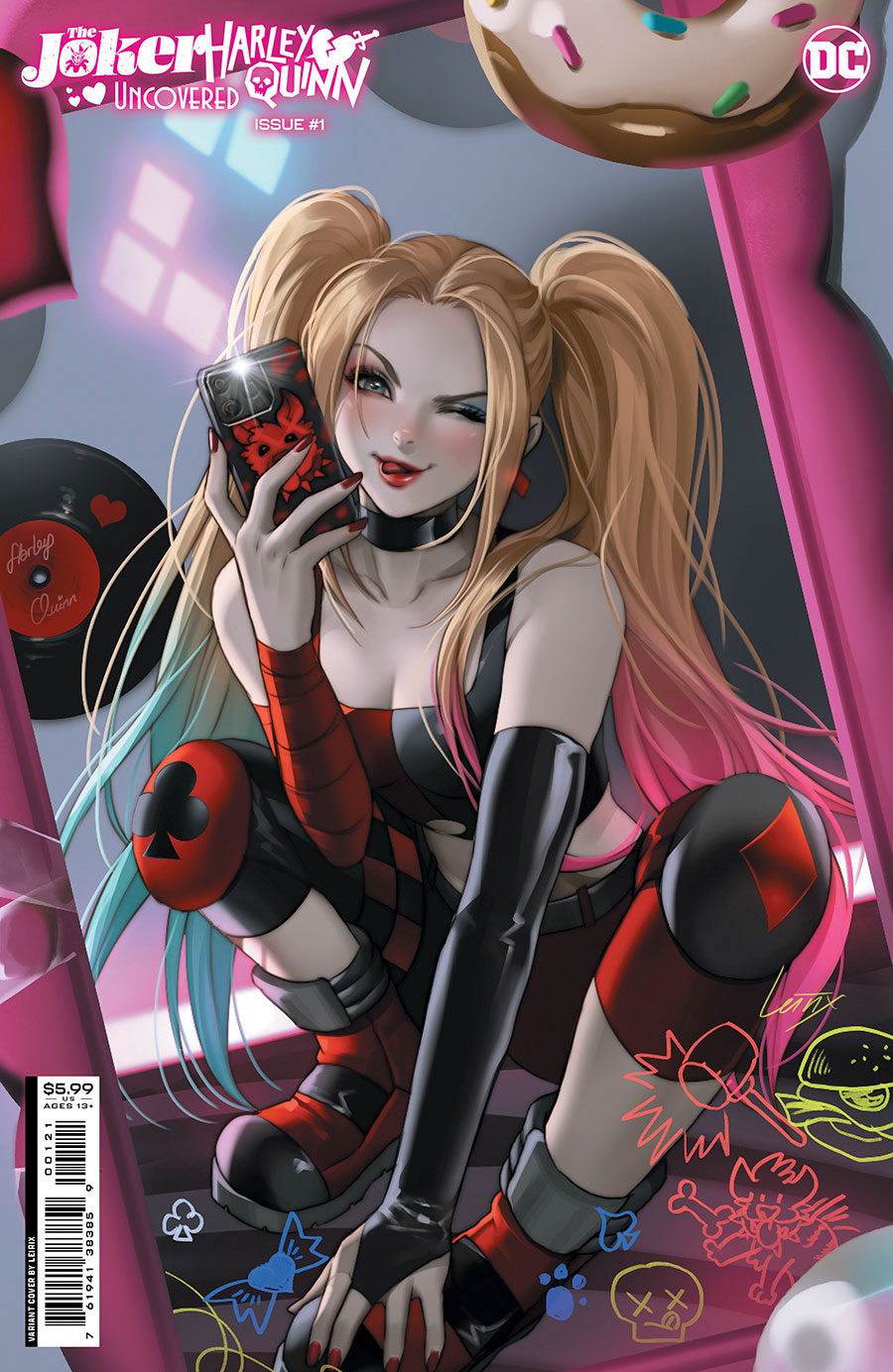 Joker Harley Quinn Uncovered #1 (One Shot) Cover B Variant Lesley Leirix Li Cover
