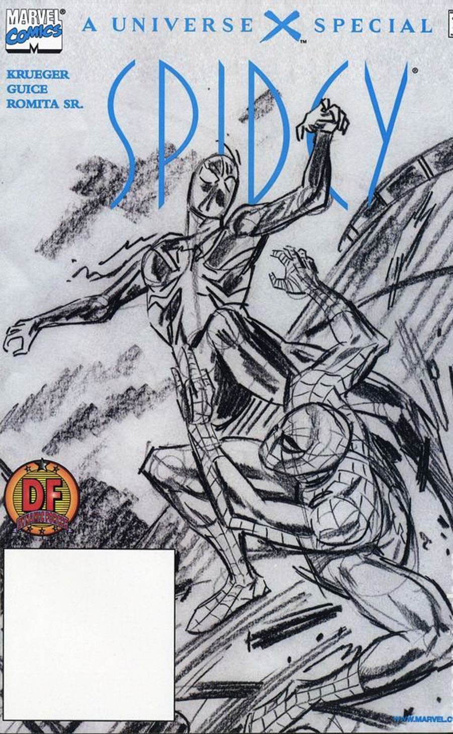 Universe X Spidey Cover D DF Edition Sketch Variant