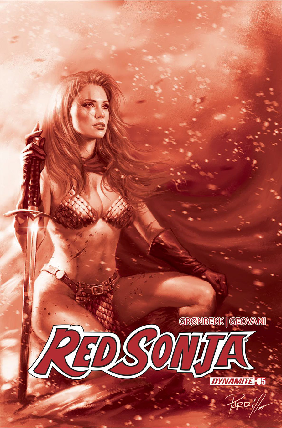 Red Sonja Vol 10 #5 Cover P Incentive Lucio Parrillo Tint Cover