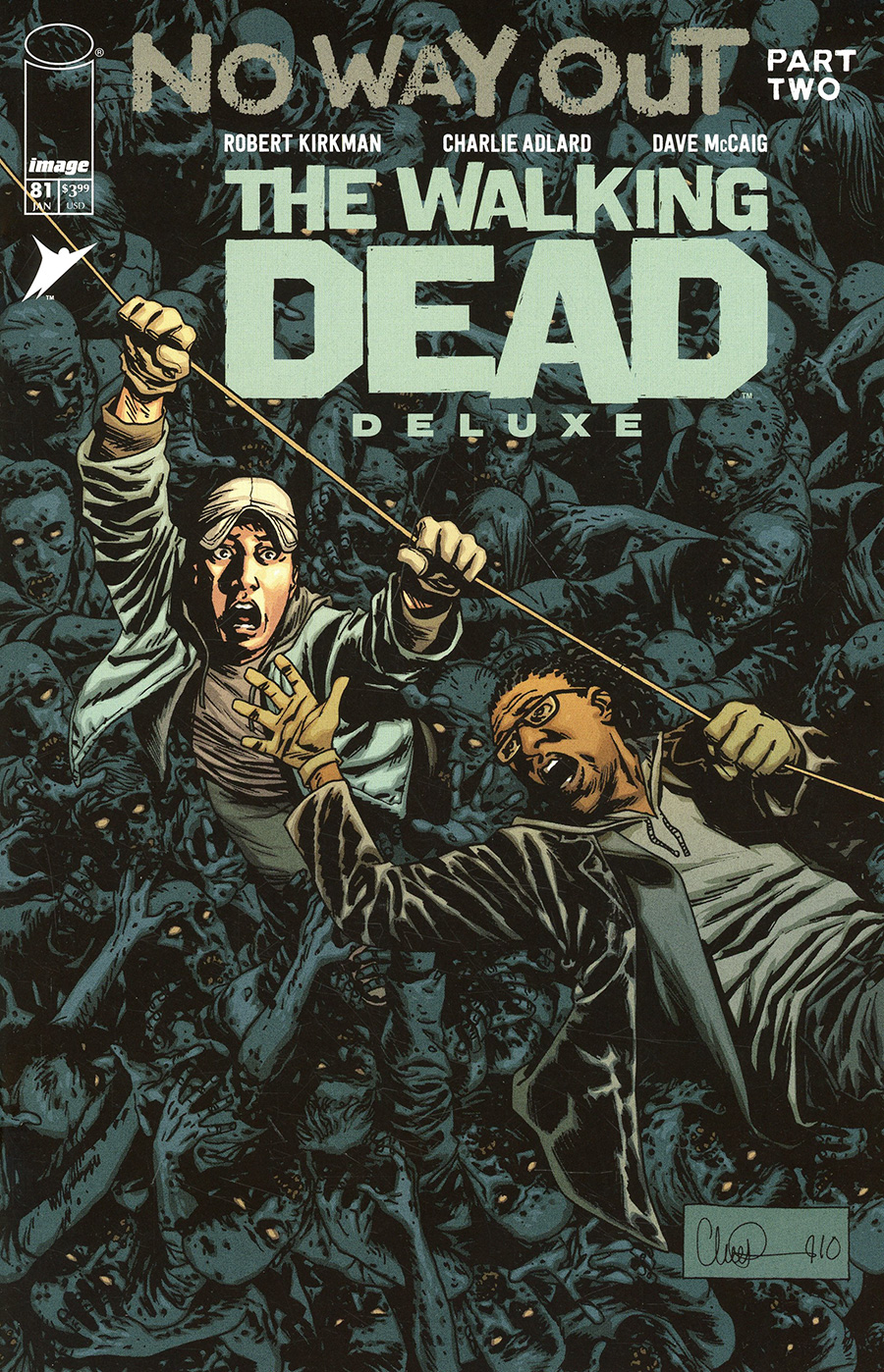 Walking Dead Deluxe #81 Cover B Variant Charlie Adlard & Dave McCaig Cover