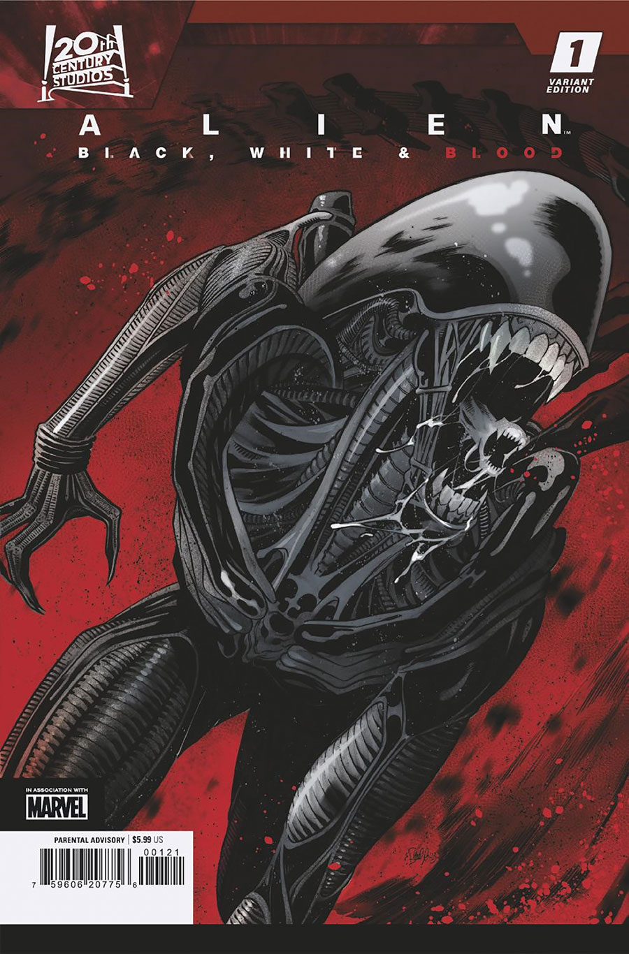 Alien Black White & Blood #1 Cover B Variant Elena Casagrande Cover