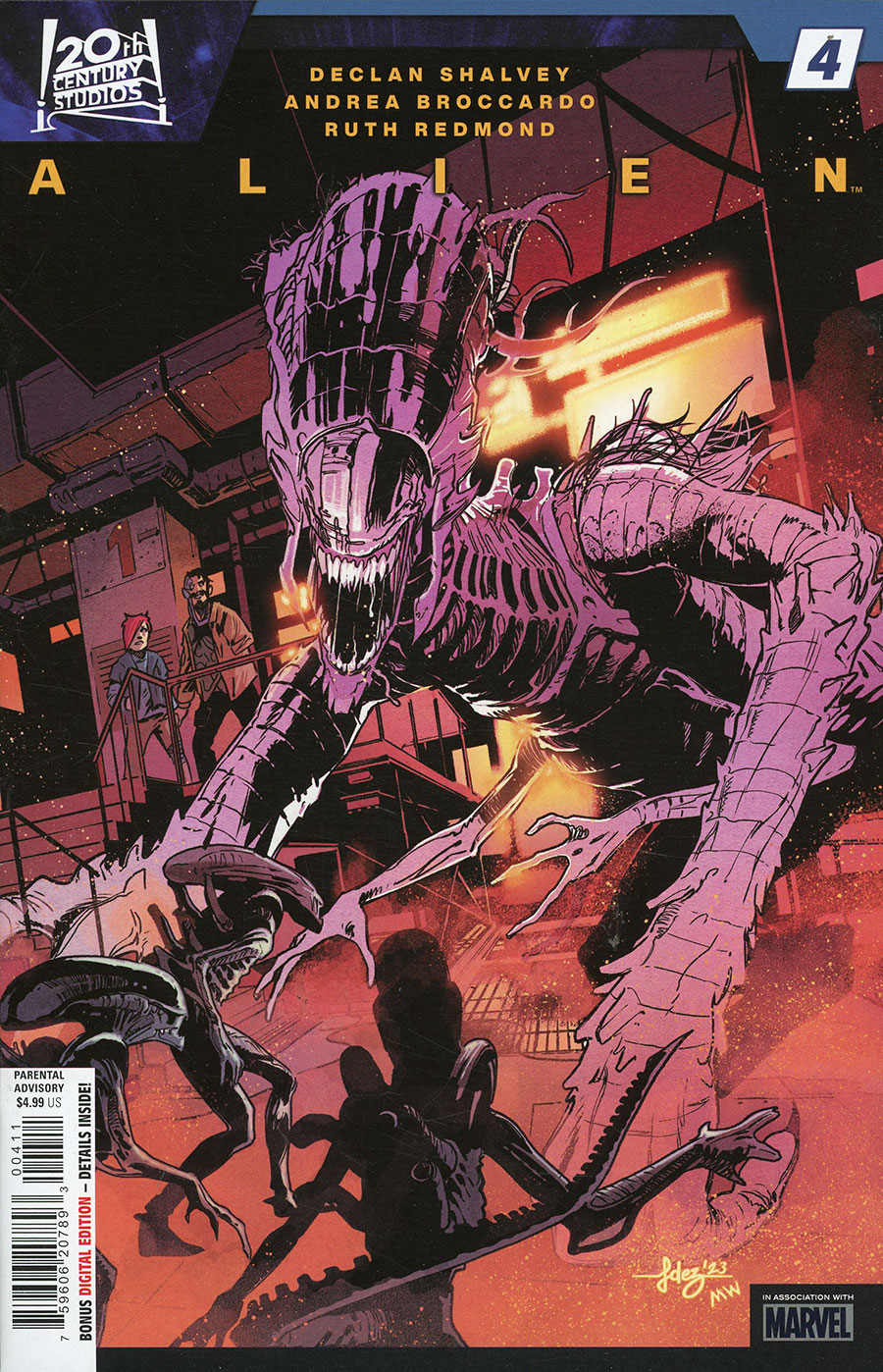 Alien Vol 4 #4 Cover A Regular Javier Fernandez Cover