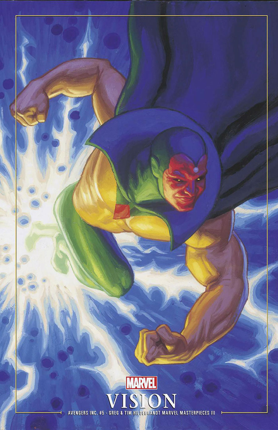 Avengers Inc #5 Cover C Variant Greg Hildebrandt & Tim Hildebrandt Marvel Masterpieces III Vision Cover