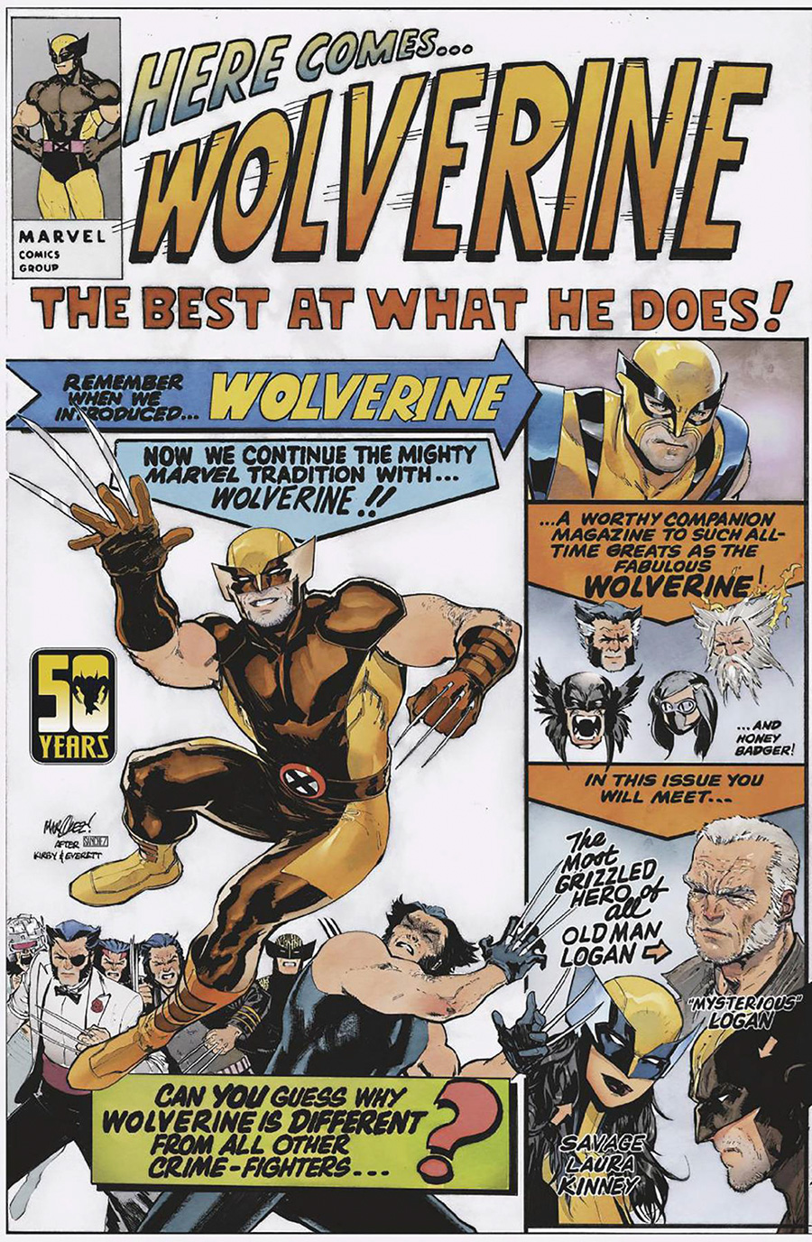 Daredevil Vol 8 #5 Cover B Variant David Marquez Wolverine Wolverine Wolverine Cover