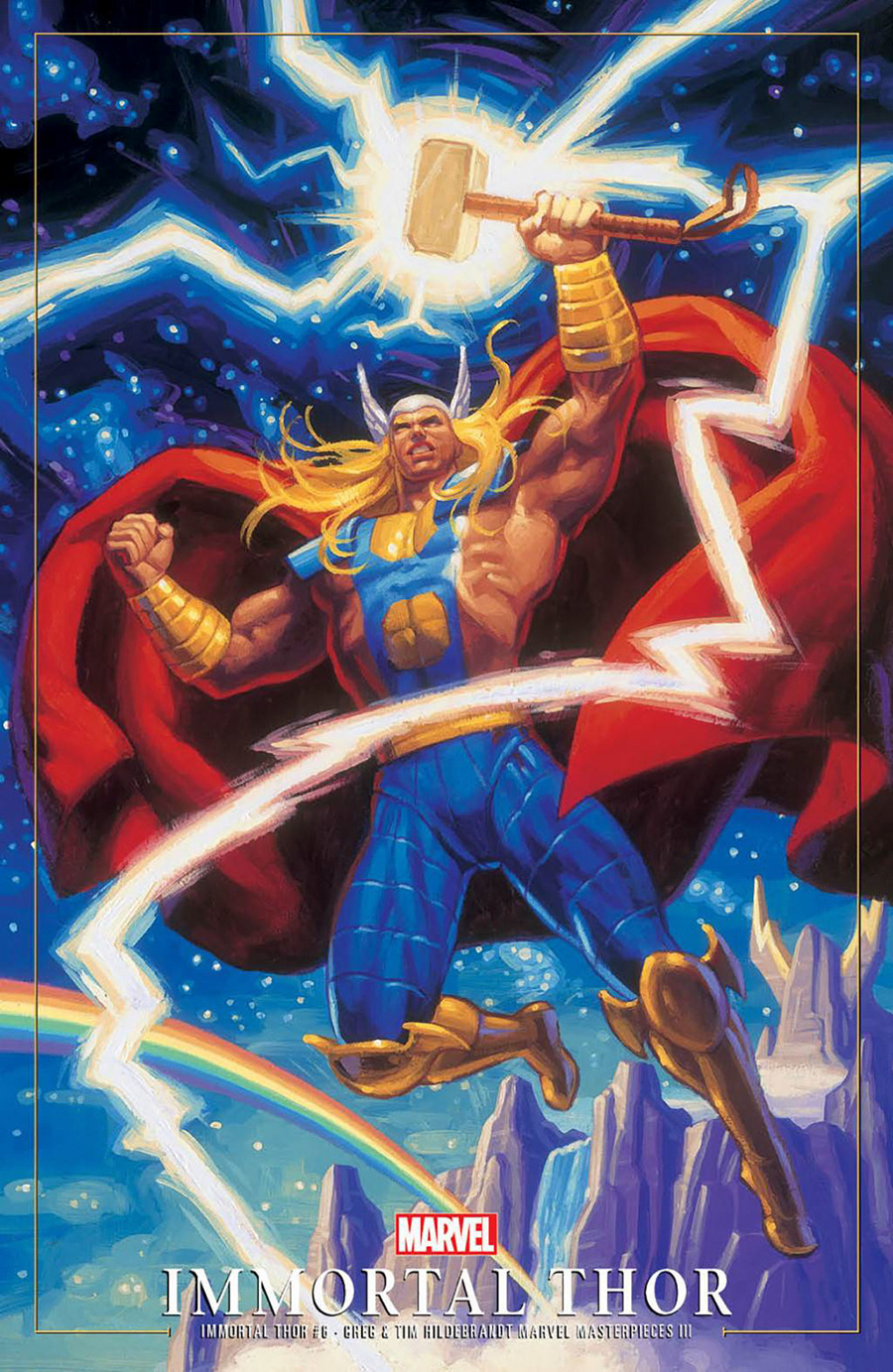Immortal Thor #6 Cover C Variant Greg Hildebrandt & Tim Hildebrandt Marvel Masterpieces III Thor Cover