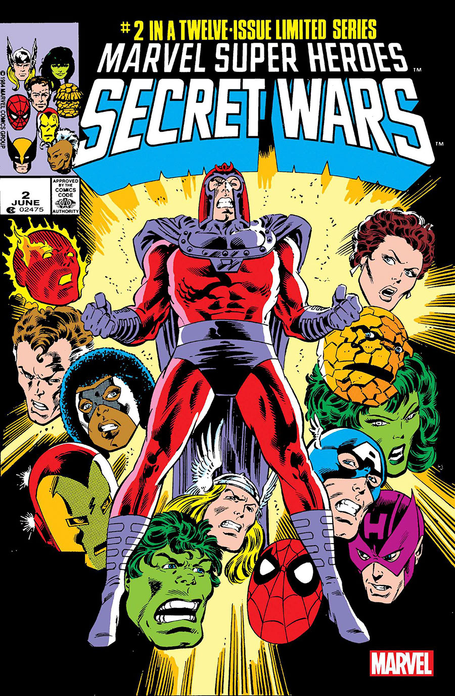 Marvel Super-Heroes Secret Wars #2 Cover D Facsimile Edition Variant Mike Zeck Foil Cover