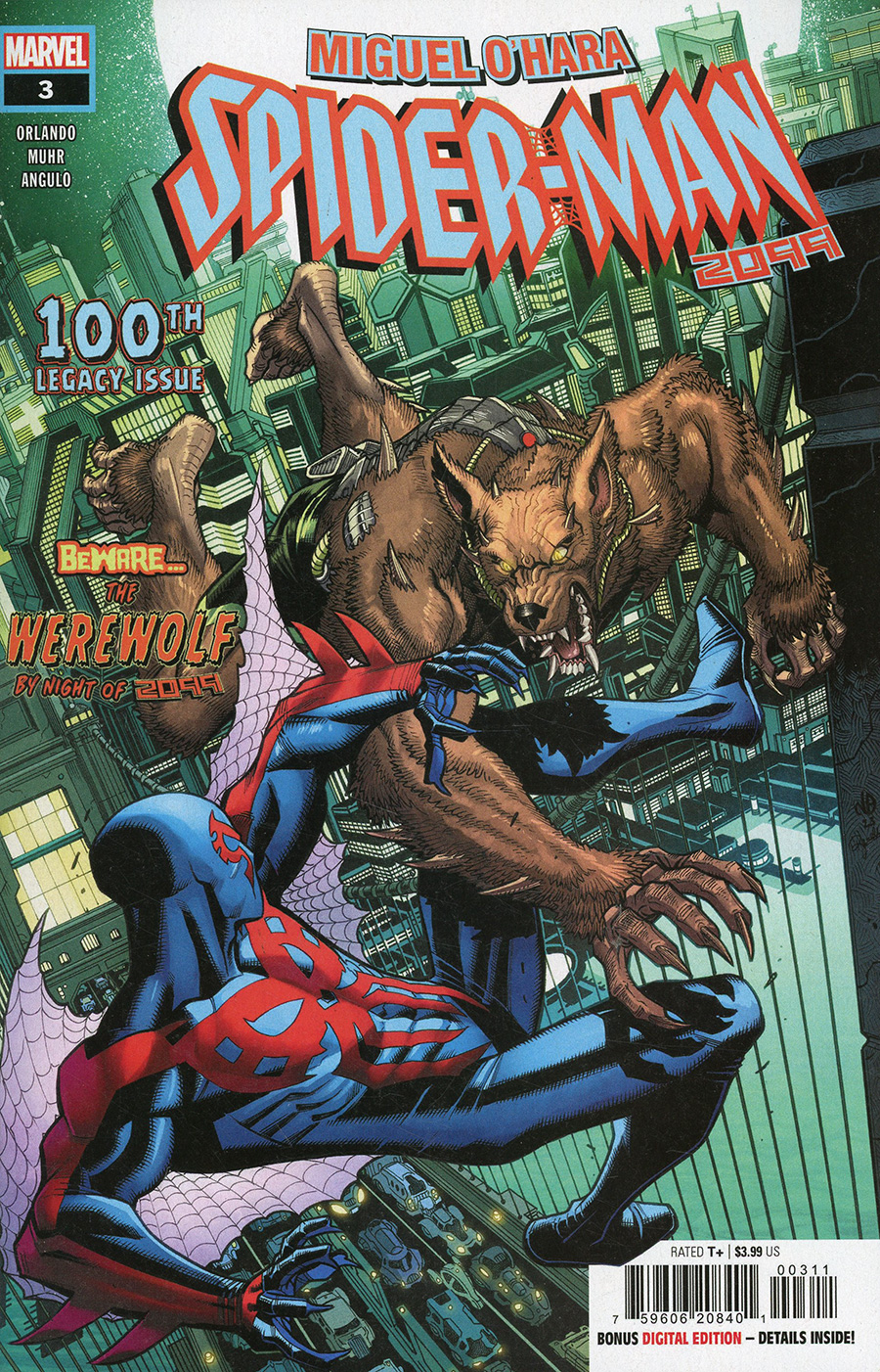 Miguel Ohara Spider-Man 2099 #3 Cover A Regular Nick Bradshaw Cover