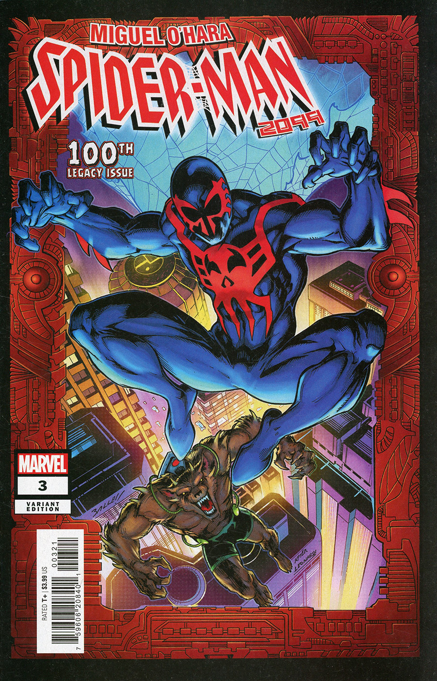 Miguel Ohara Spider-Man 2099 #3 Cover B Variant Mark Bagley Homage Cover