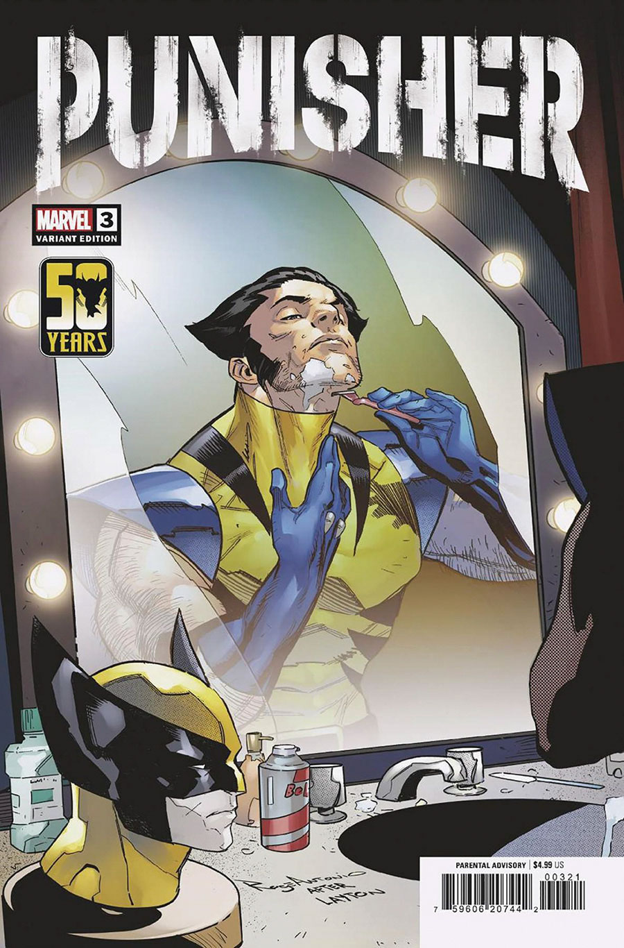 Punisher Vol 13 #3 Cover B Variant Roge Antonio Wolverine Wolverine Wolverine Cover