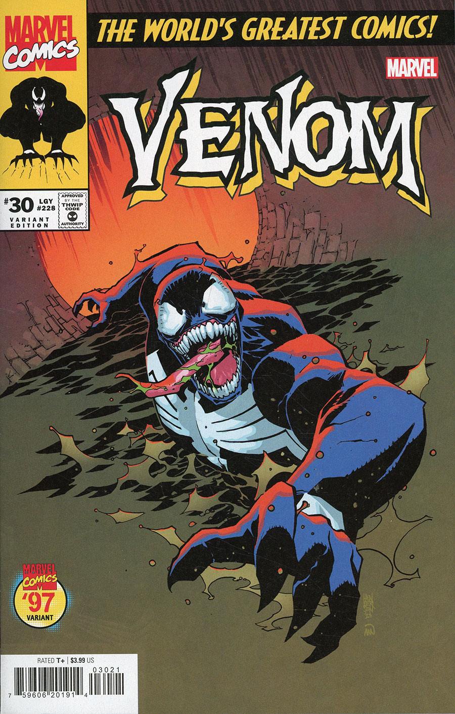 Venom Vol 5 #30 Cover B Variant Mike Henderson Marvel 97 Cover