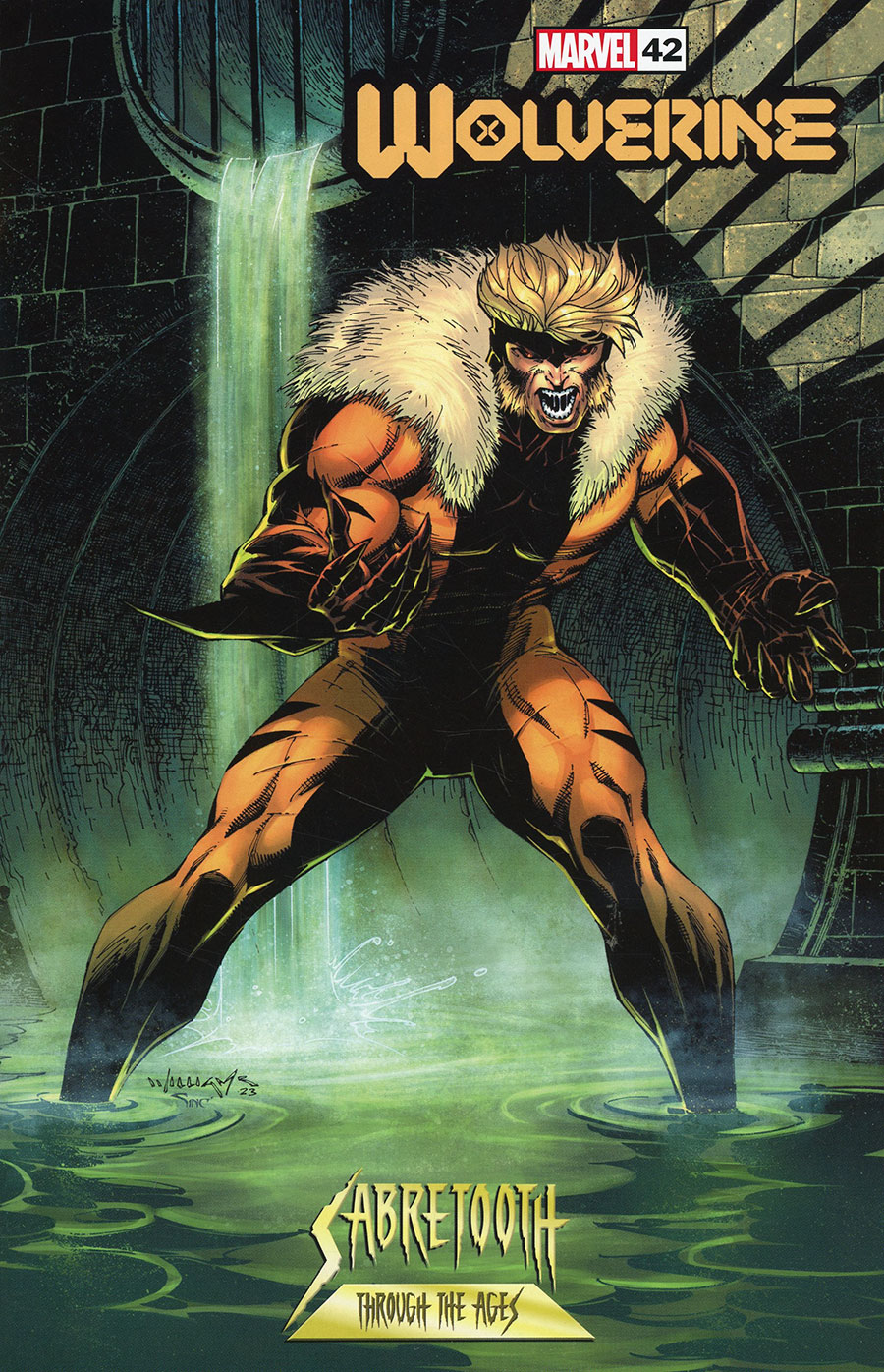 Wolverine Vol 7 #42 Cover B Variant Scott Williams Sabretooth Through The Ages Cover