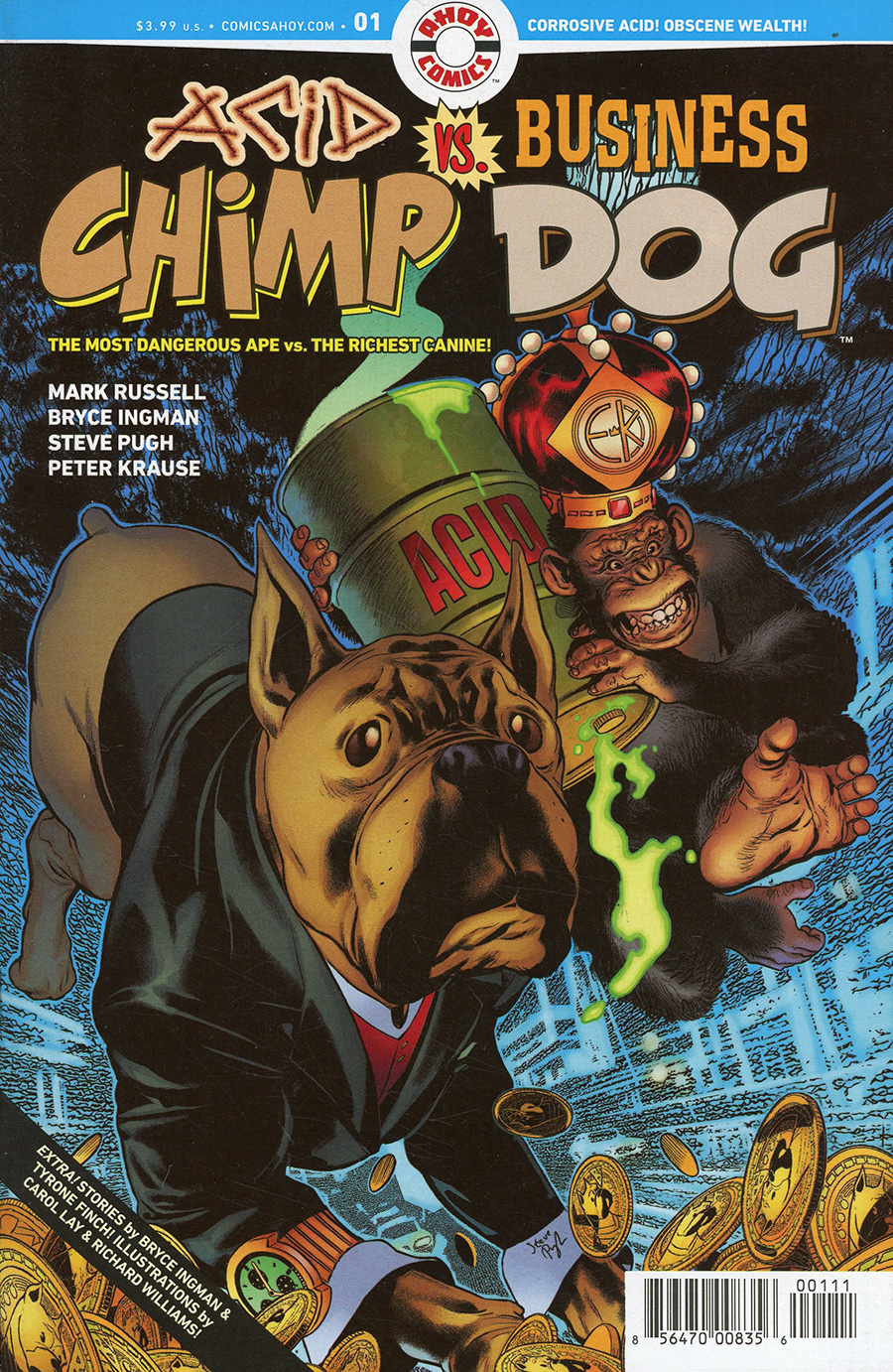 Acid Chimp vs Business Dog #1 (One Shot) Cover A Regular Steve Pugh Cover
