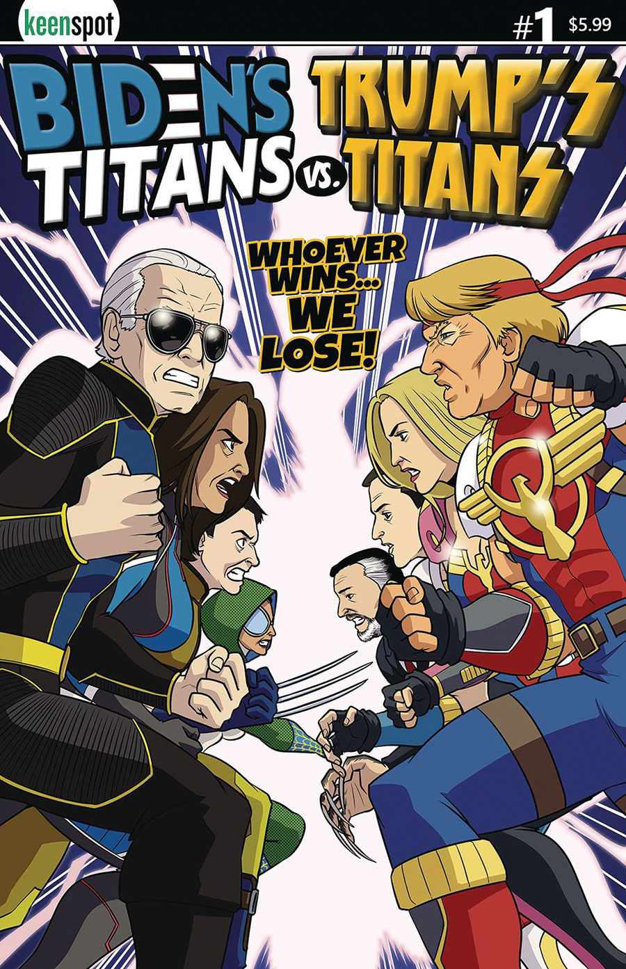 Bidens Titans vs Trumps Titans #1 (One Shot) Cover A Regular Titans vs Titans Cover