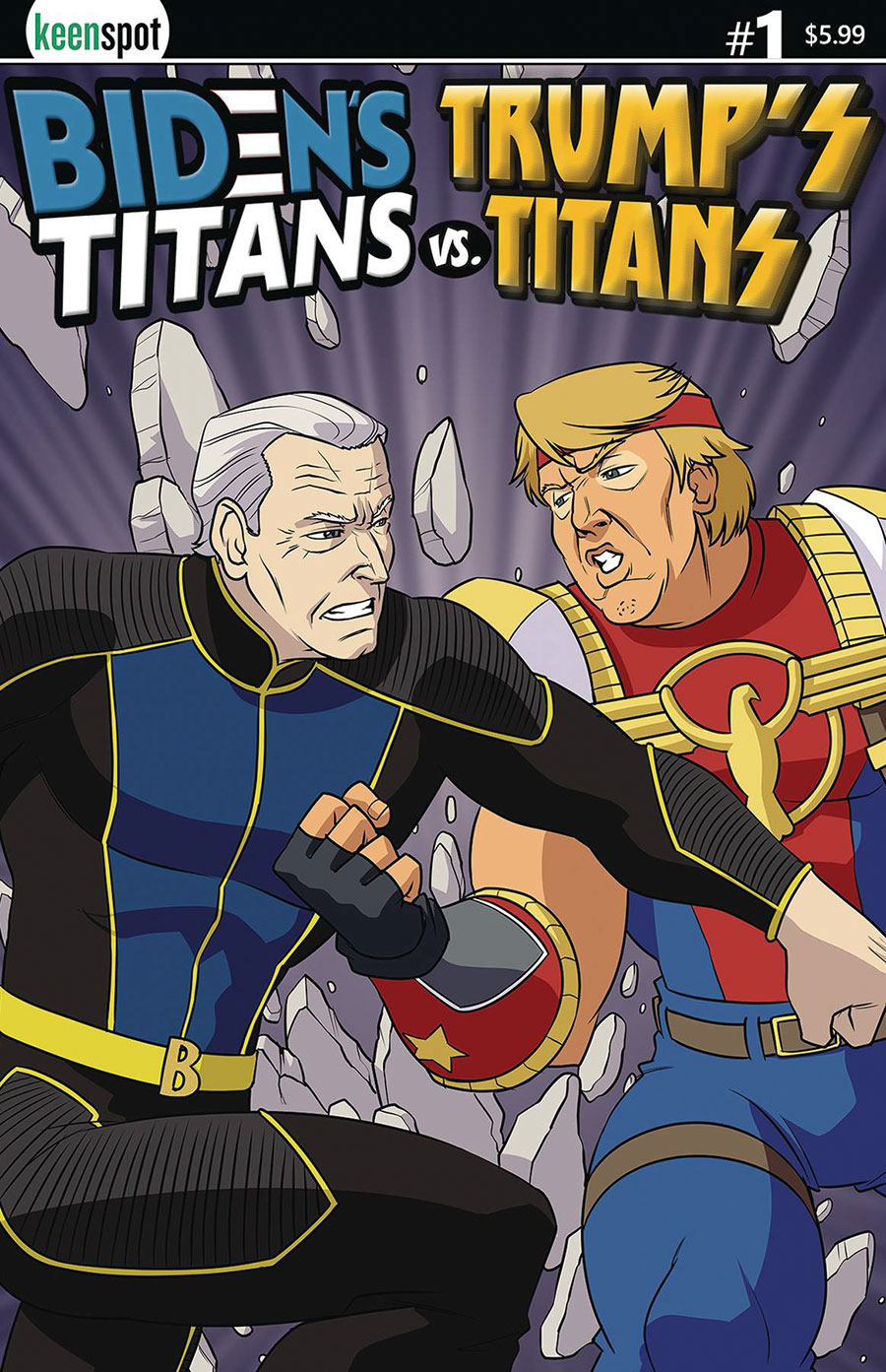 Bidens Titans vs Trumps Titans #1 (One Shot) Cover B Variant Joe vs Donald Cover