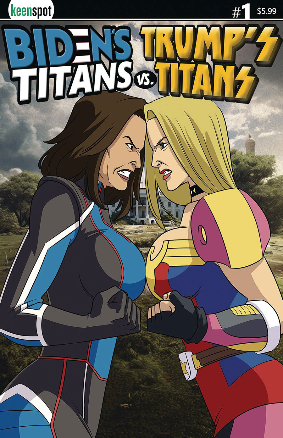 Bidens Titans vs Trumps Titans #1 (One Shot) Cover C Variant Kamala vs Ivanka Cover
