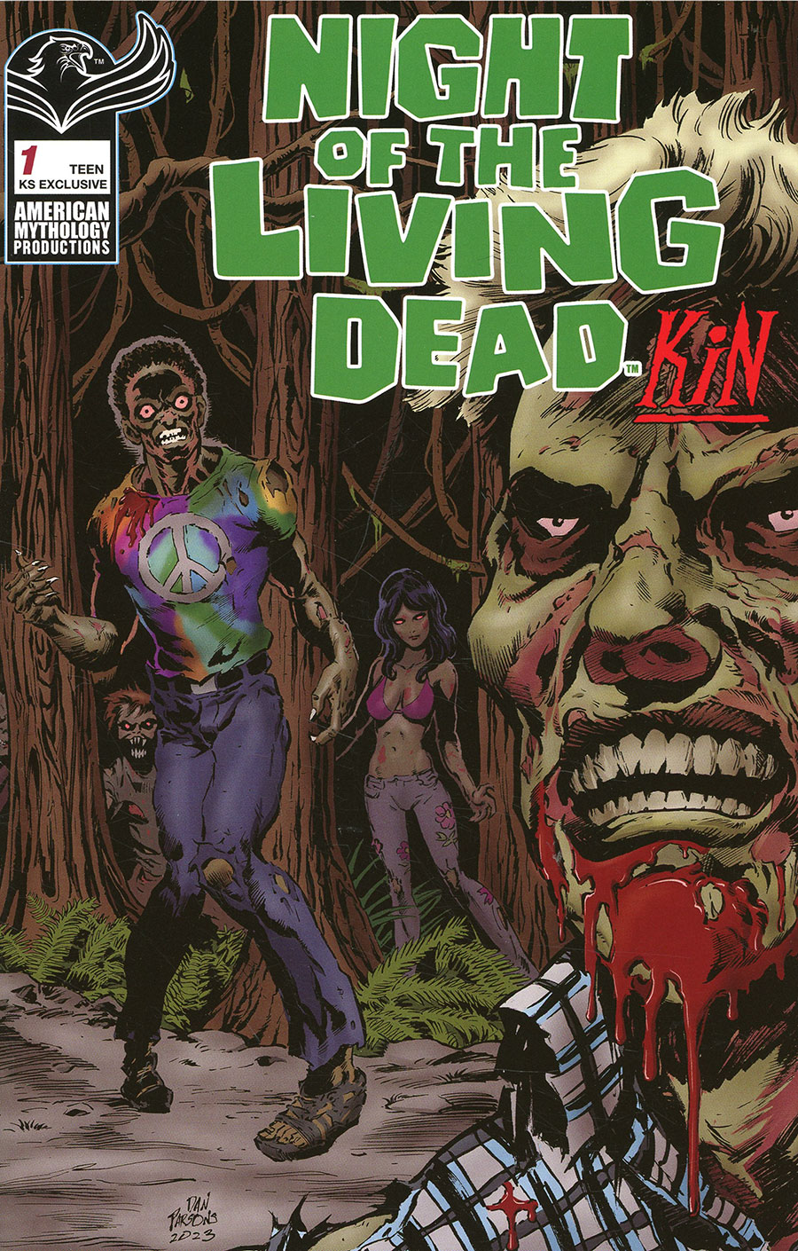 Night Of The Living Dead Kin #1 Cover G Variant Kickstarter Cover