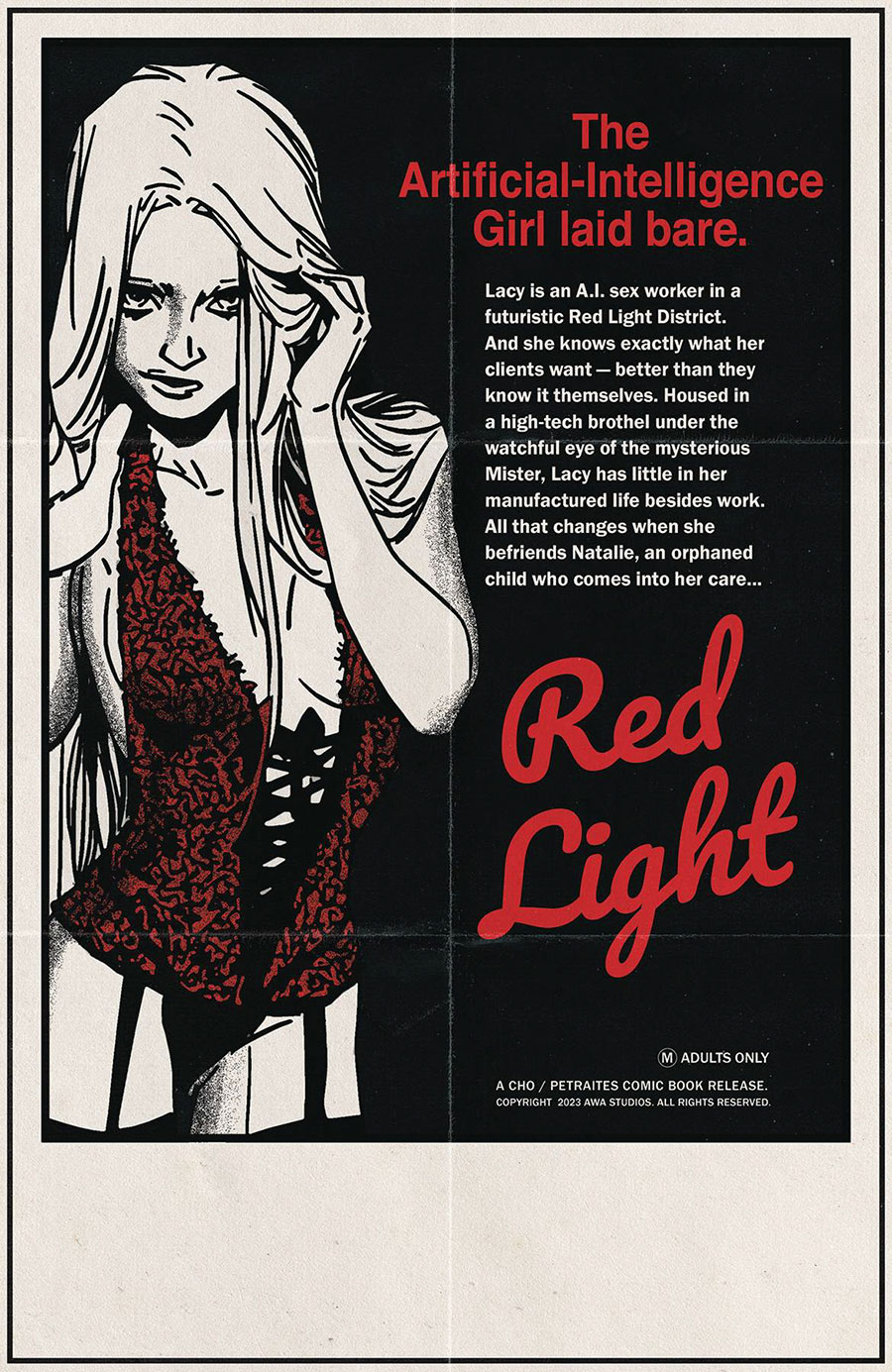 Red Light #3 Cover C Variant Chris Ferguson & Priscilla Petraites Erotic Film Homage Cover