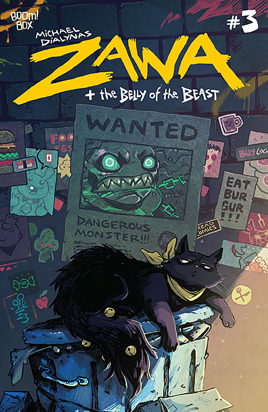 Zawa And The Belly Of The Beast #3 Cover A Regular Michael Dialynas Cover
