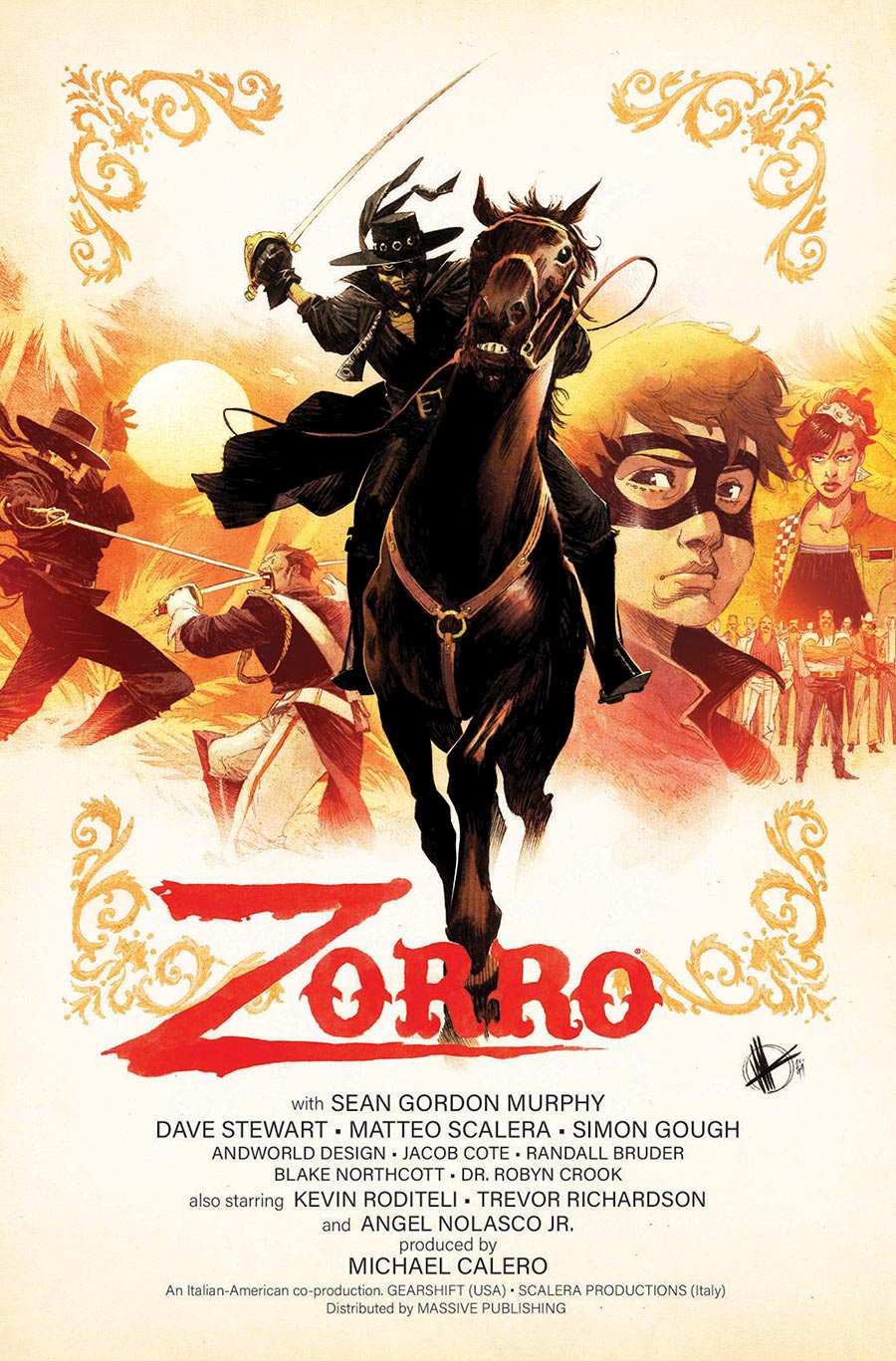 Zorro Man Of The Dead #1 Cover C Variant Matteo Scalera Movie Poster Homage Cover