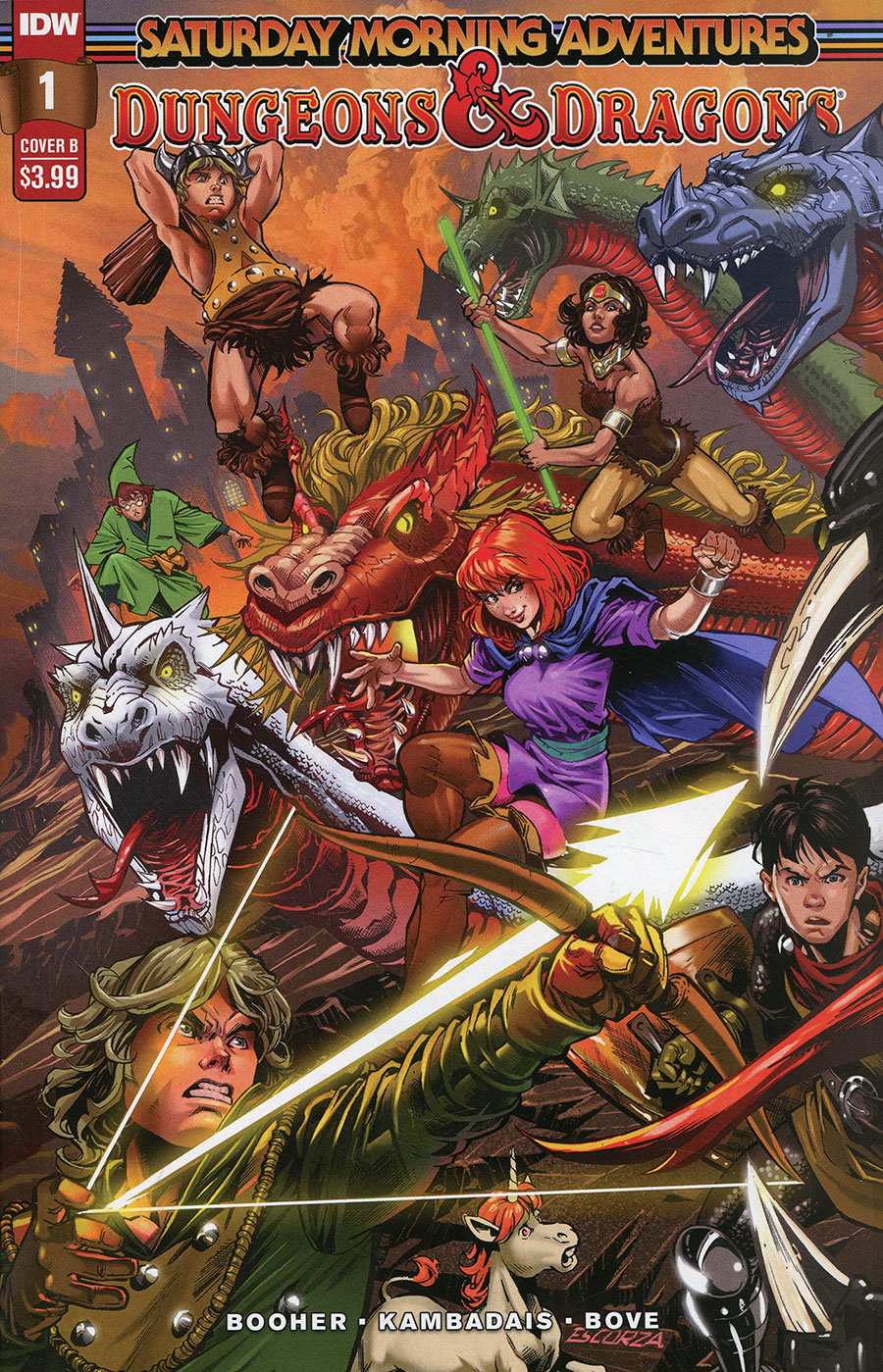 Dungeons & Dragons Saturday Morning Adventures 2 #1 Cover B Variant Escorza Brothers Cover