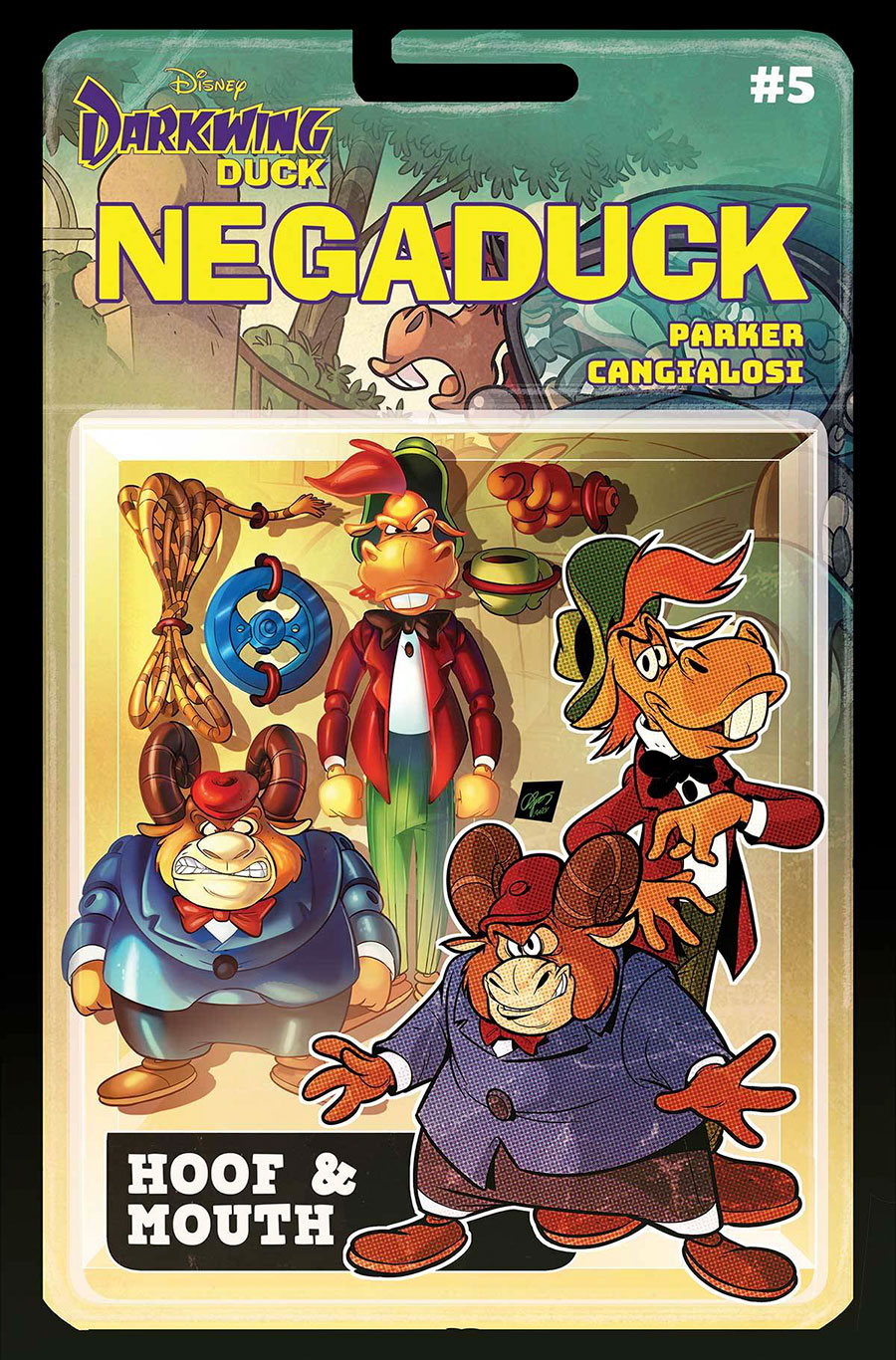 Darkwing Duck Negaduck #5 Cover E Variant Action Figure Cover