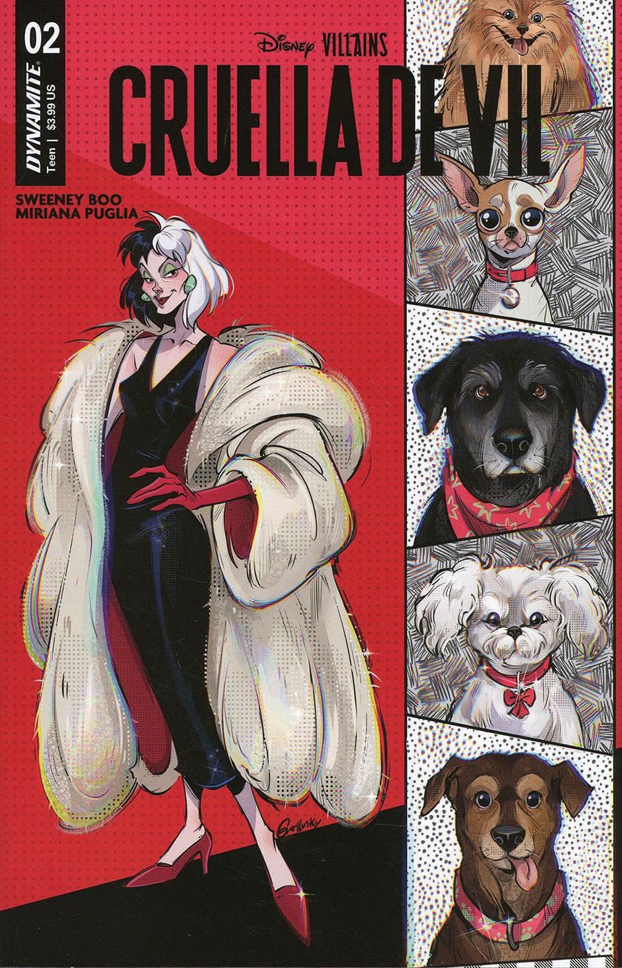 Disney Villains Cruella De Vil #2 Cover C Variant Gretel Lusky Cover