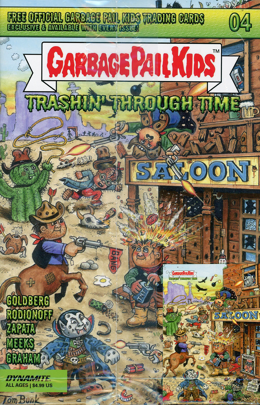 Garbage Pail Kids Trashin Through Time #4 Cover A Regular Tom Bunk Cover