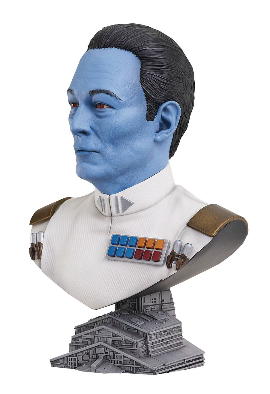 Star Wars Legends In 3D Ahsoka Disney Plus Grand Admiral Thrawn 1/2 Scale Bust