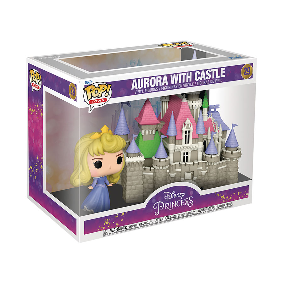 POP Town Ultimate Princess Princess Aurora With Castle Vinyl Figure
