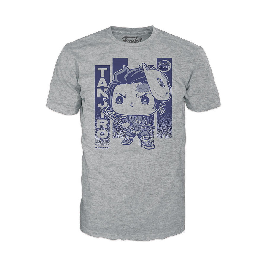 POP And Boxed Tee Demon Slayer Kimetsu No Yaiba Tanjiro With Wisteria T-Shirt XXX-Large